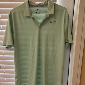 Mint Green Nike Dri-Fit Golf Shirt